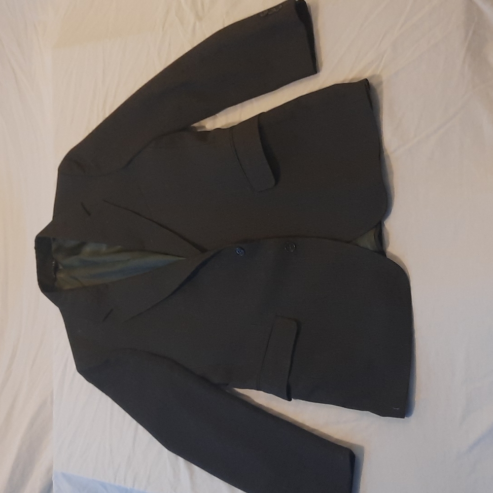 Black and grey stripped sports jacket